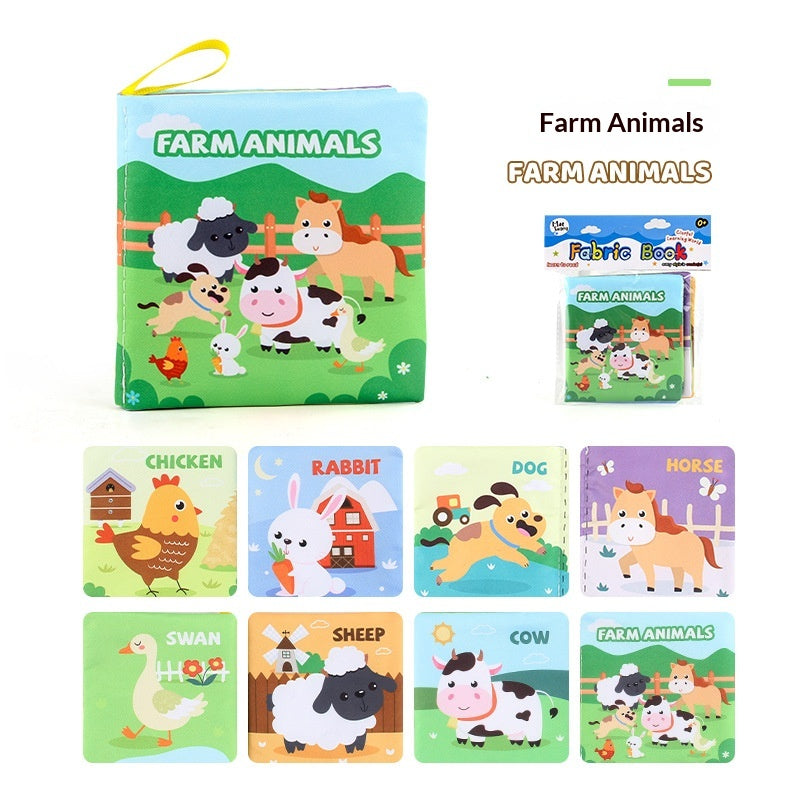 4 Pages 8 Côtés Livre de vêtements pour bébés Jouets éducatifs à l'épreuve des déchirures