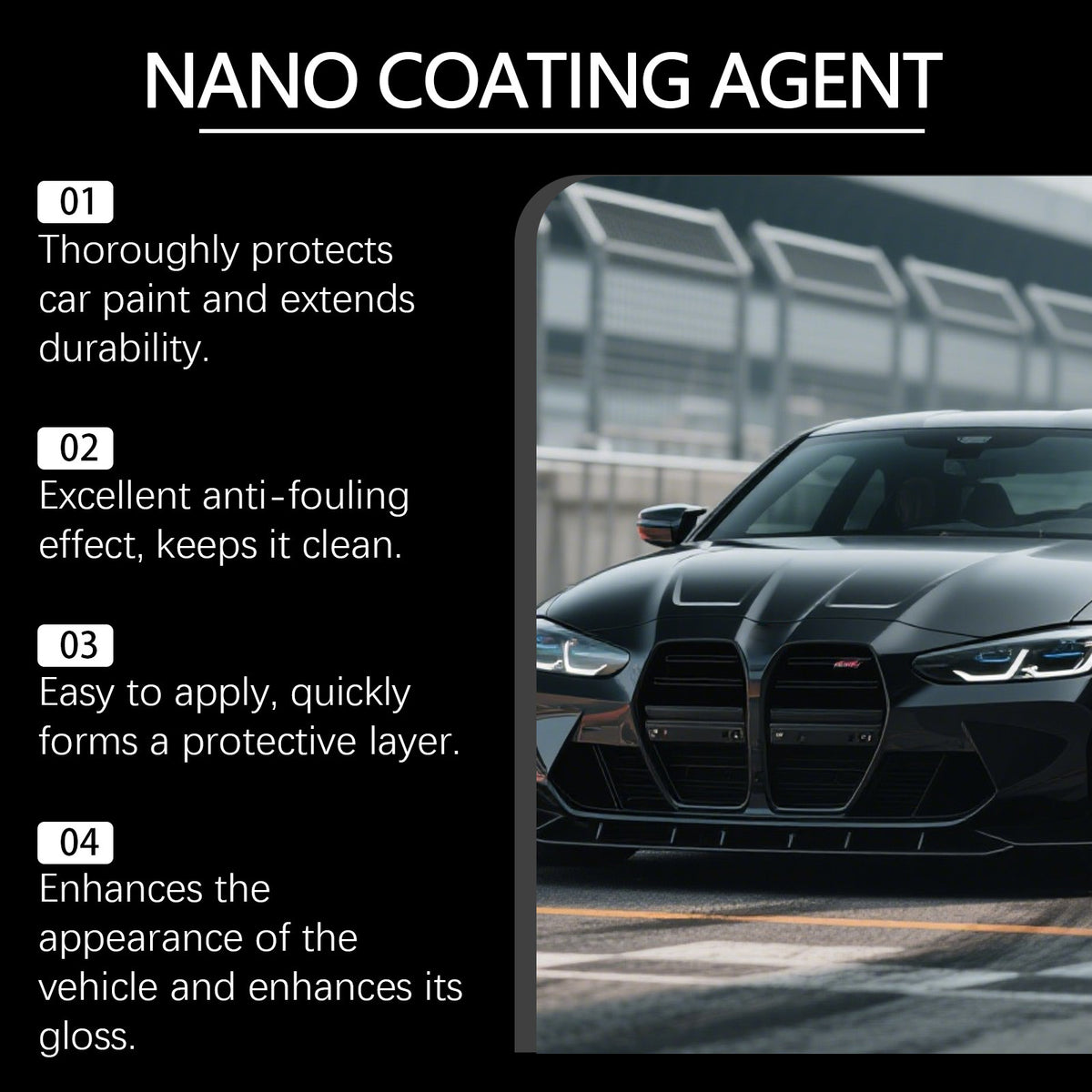Agent de nanorevêtement automobile