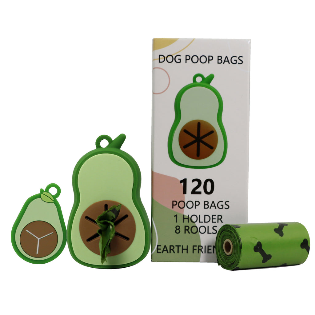 Silicone Pooper Scooper sac de déchets de chien Feces Avocat Clip