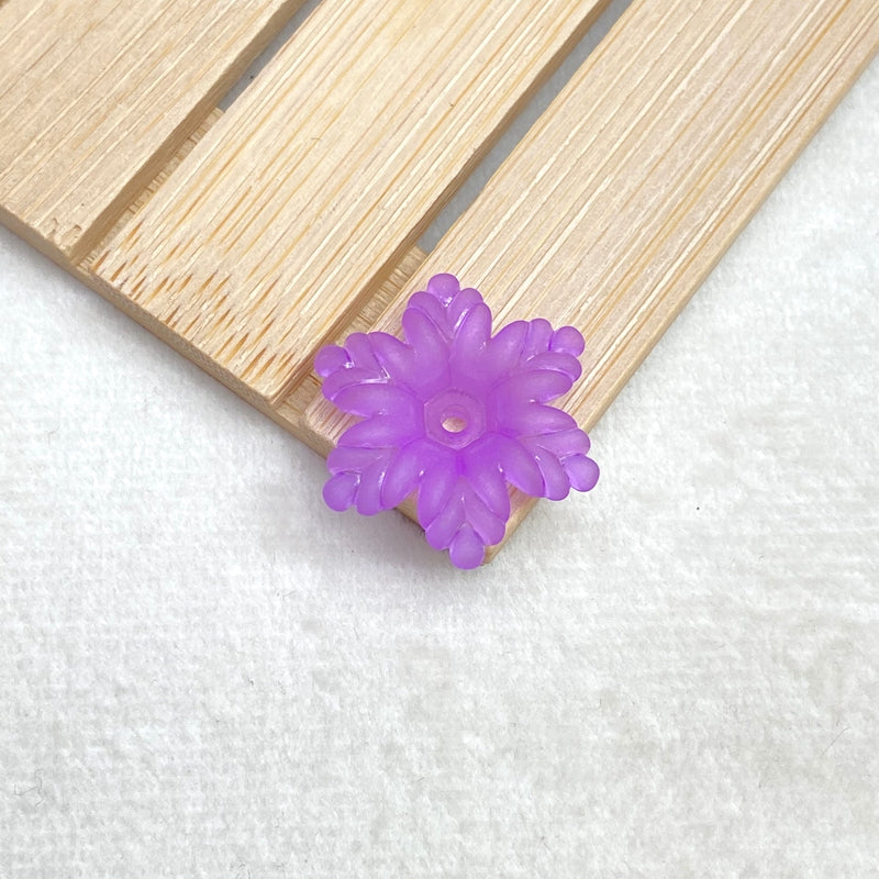 Matte Acrylic Snowflake Spacers