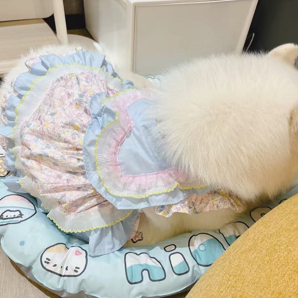 Robe de chien en mesh avec harnais pour chiens moyens à grands