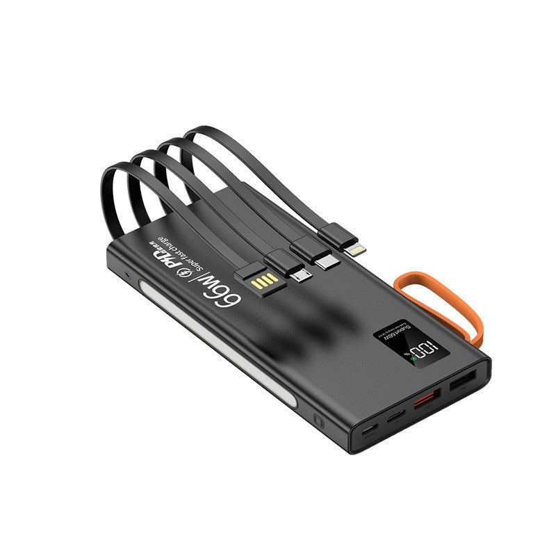 66W est livré avec 3 fils Super Fast Charge 20000mAh Power Bank Grande Puissance Mobile