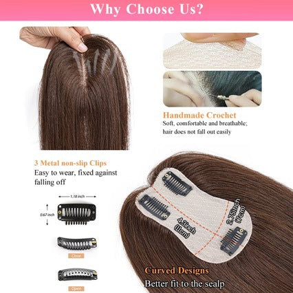 Les femmes Volumizing pièce d'extension de cheveux haute partie