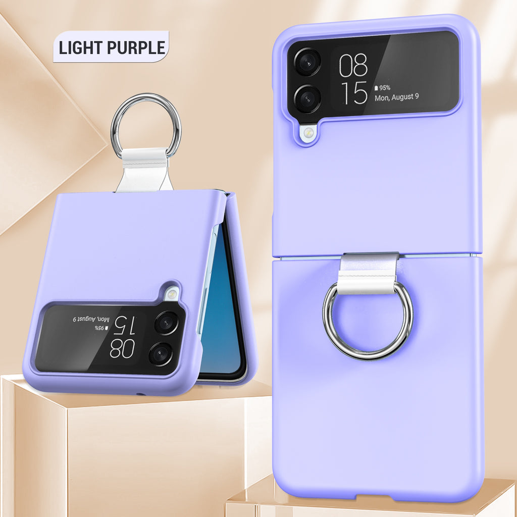 Étui de protection transparent pour bague fixe Galaxy Zflip4