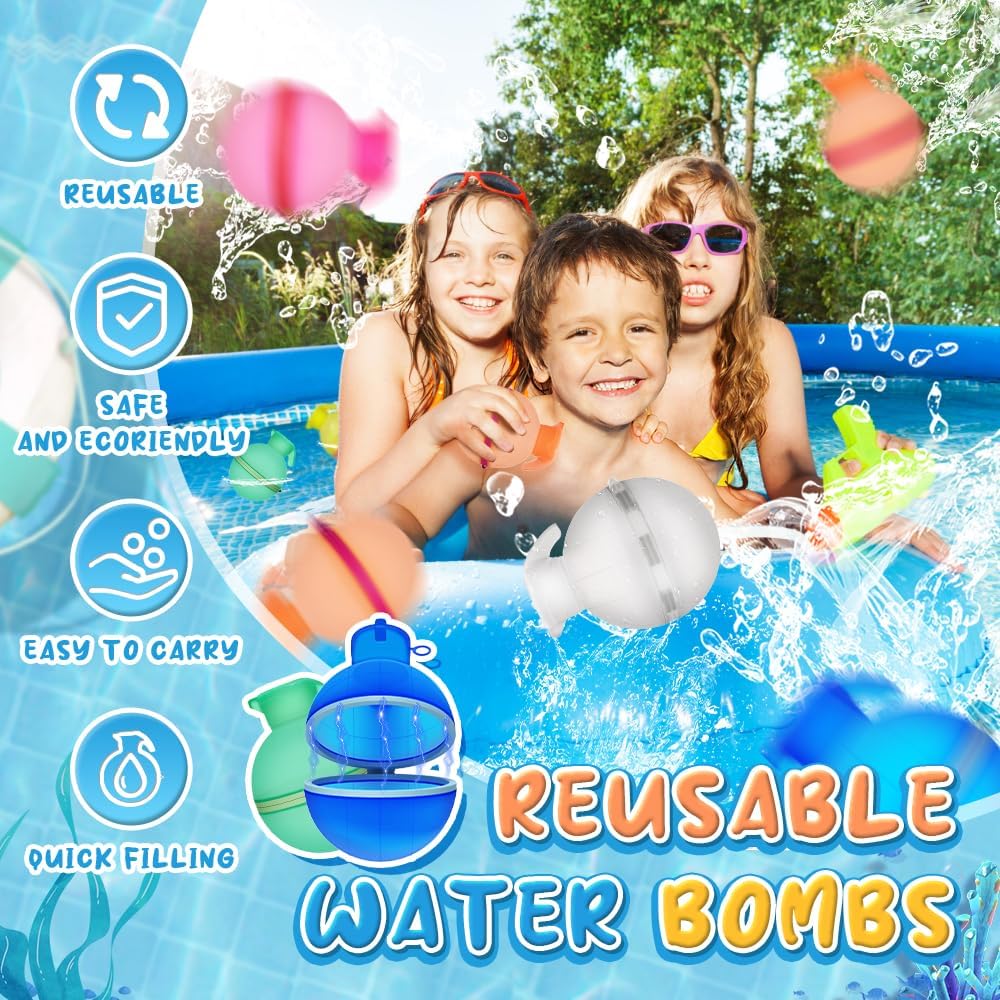 Ballons d'eau réutilisables pour remplissage rapide