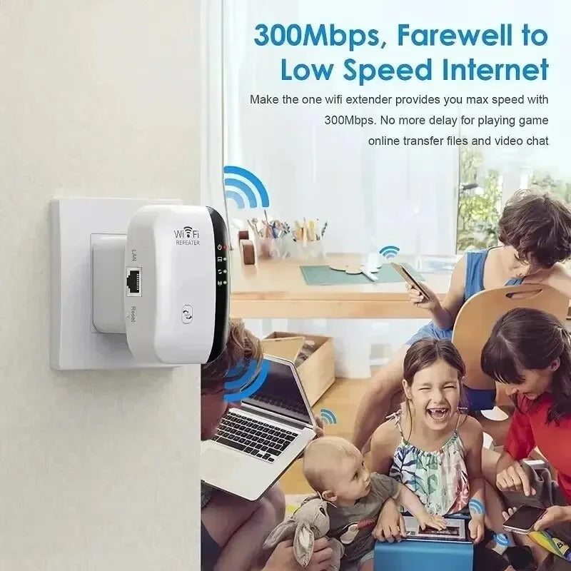 Amplificateur de signal sans fil de répéteur Wifi Enhancer réseau étendu EU US Home Router 300m T