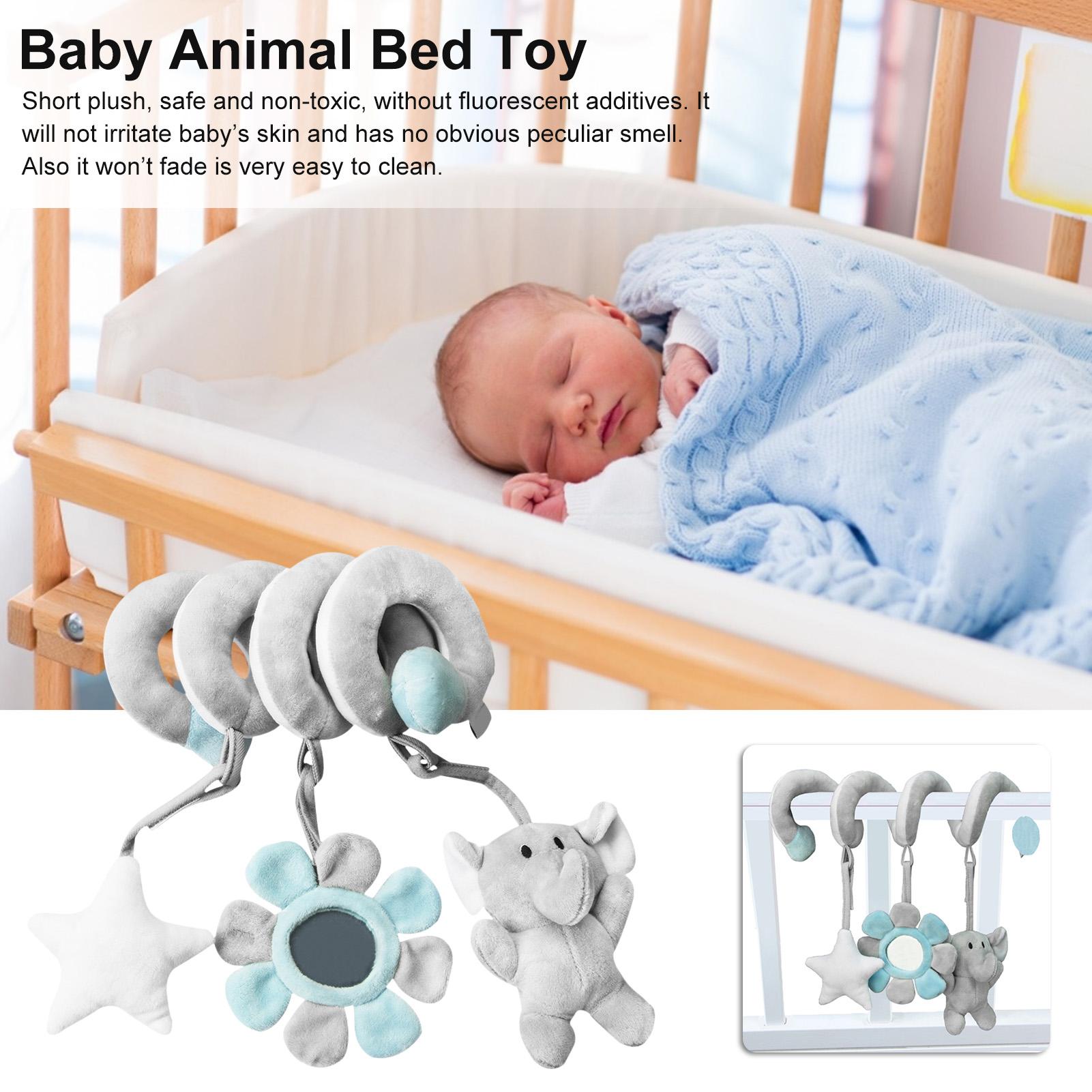 Bébé Pram Activité de crèche Spiral Jouets en peluche Bébé Poussette Jouet Siège de voiture Jouets suspendus E
