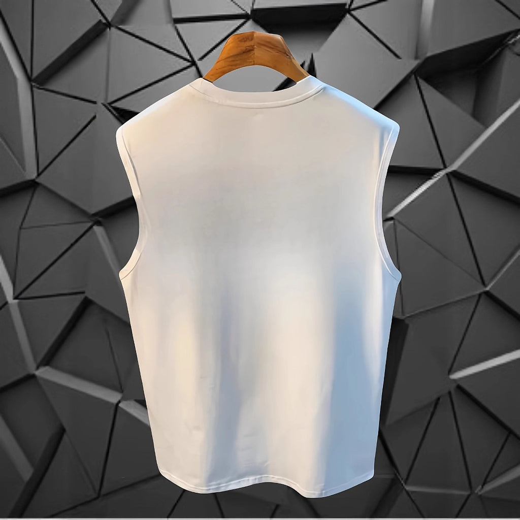 Haut imprimé mode homme sans manches
