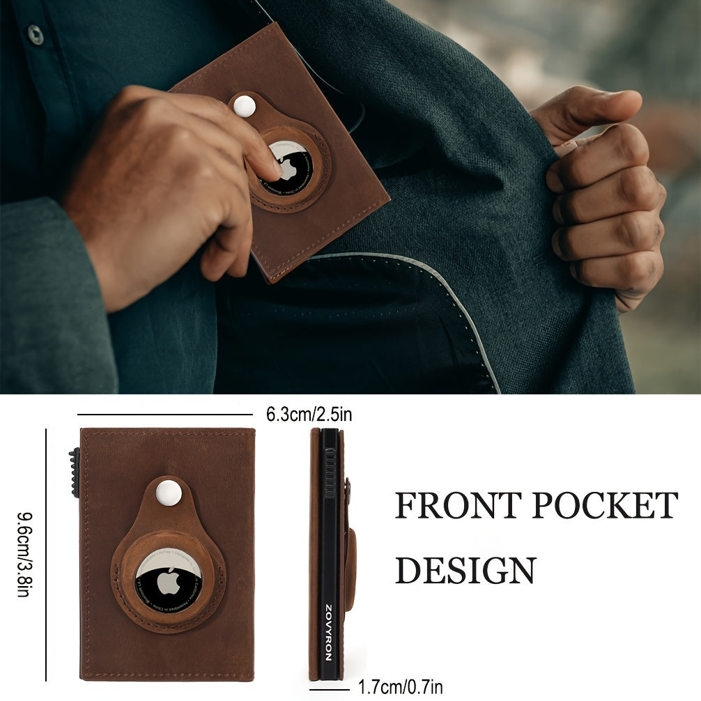Portefeuille pour hommes avec fente de la carte Airtag