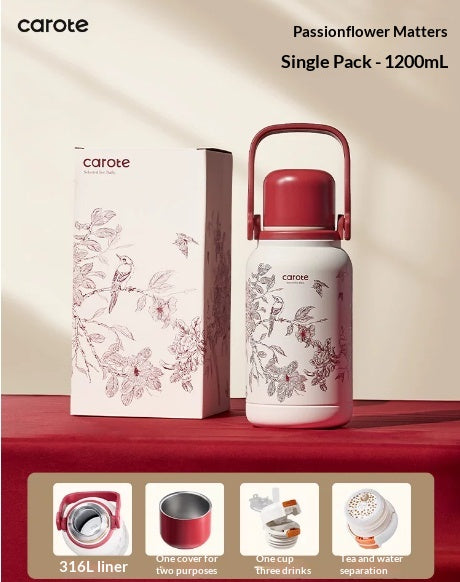 Bouteille d'eau isolée de carottes Mug de grande capacité