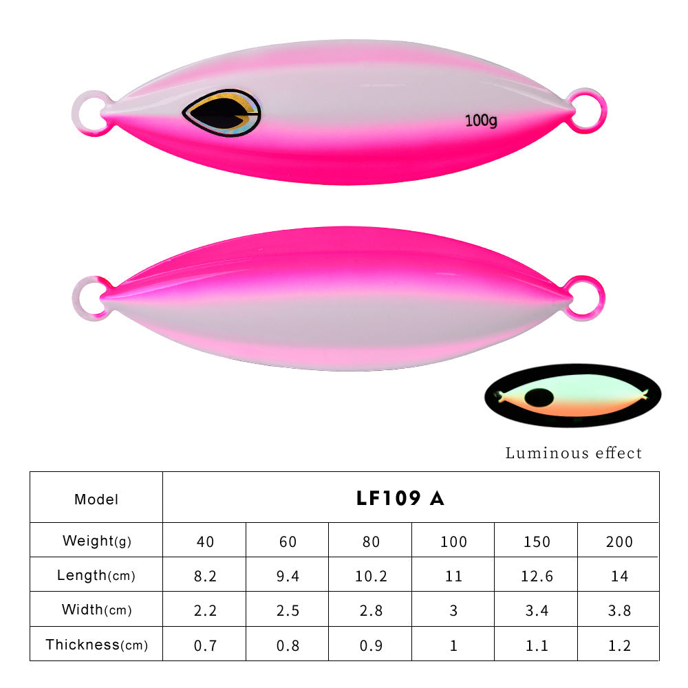 Lueur lumineuse en métal submergé pour la pêche en mer