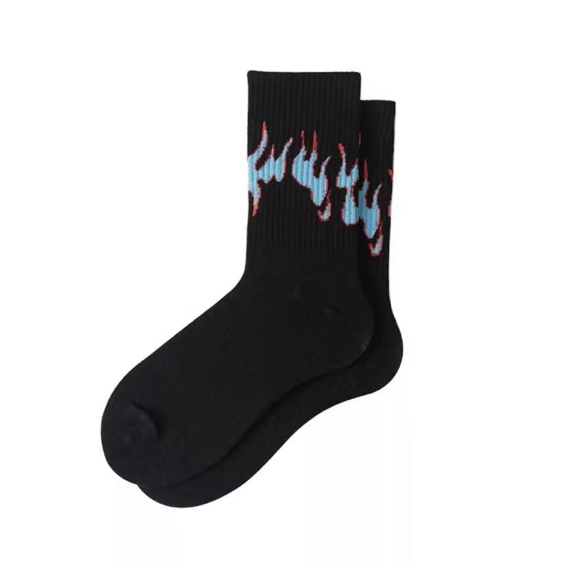 Chaussettes de Flamme Hommes et femmes Coton pur