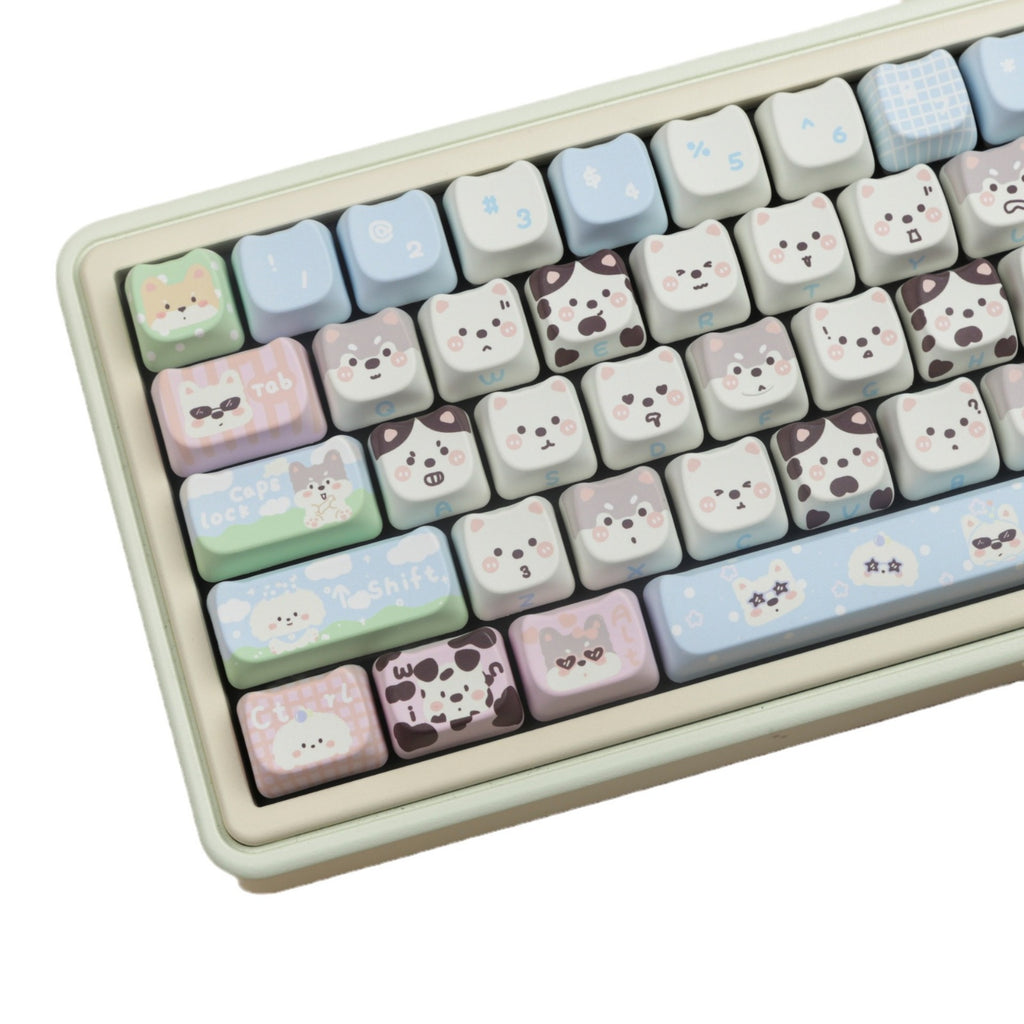 Cute Puppy Chat Complete Set PBT Dye-Sub Keycap