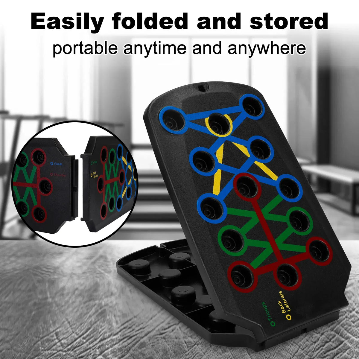 28 en 1 Push Up Rack Board System Fitness Workout Train Home Gym Exercise Stands