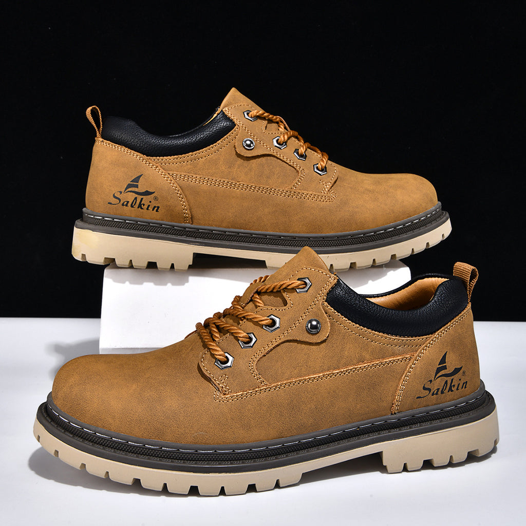 Bottes de travail de style britannique pour hommes tendance