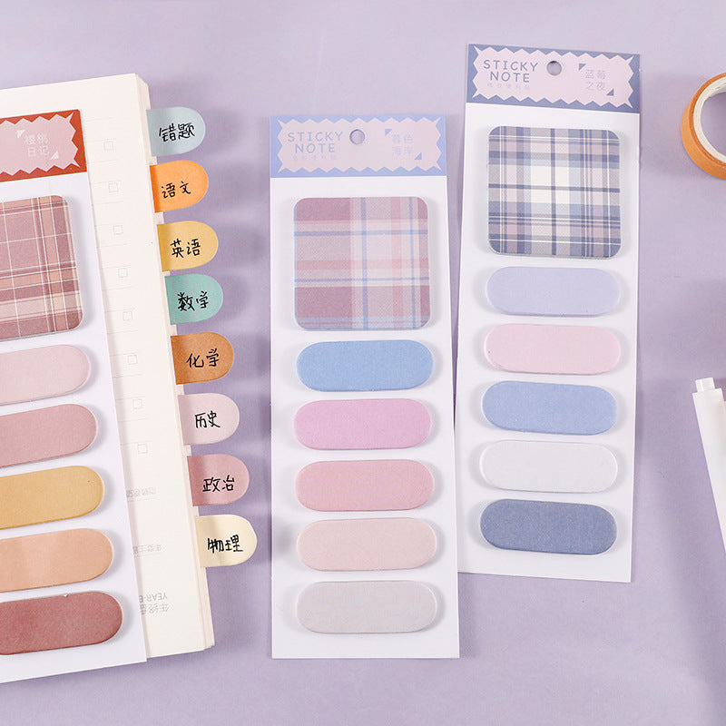Mémo Pad mignon Notes collantes colorées