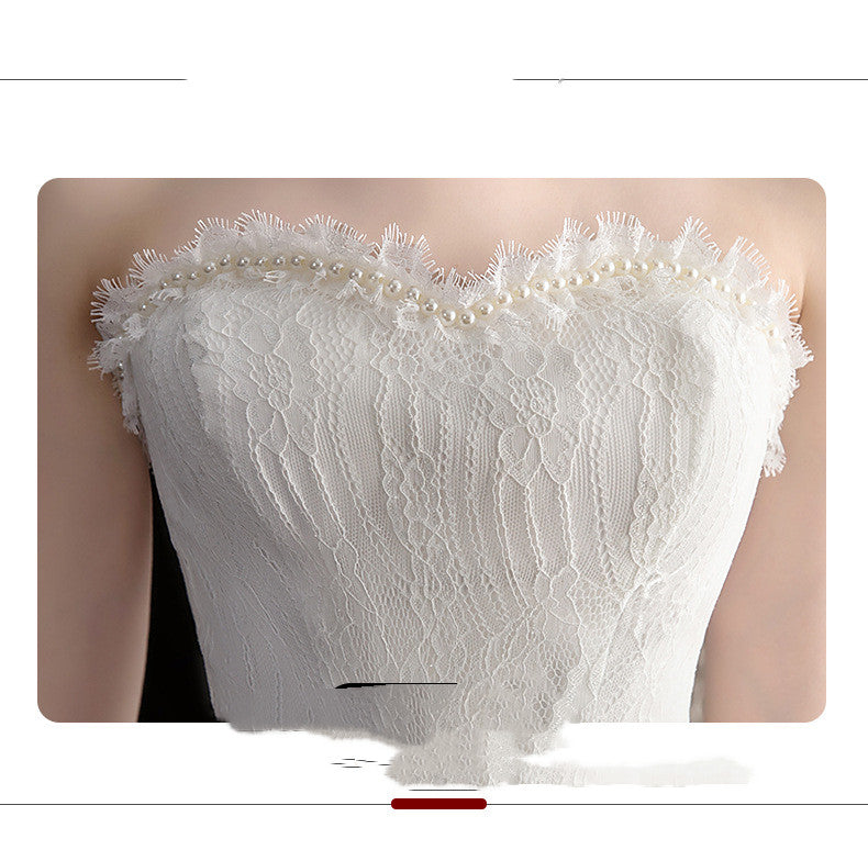 Court Avant et Longueur du dos Petite robe de mariée