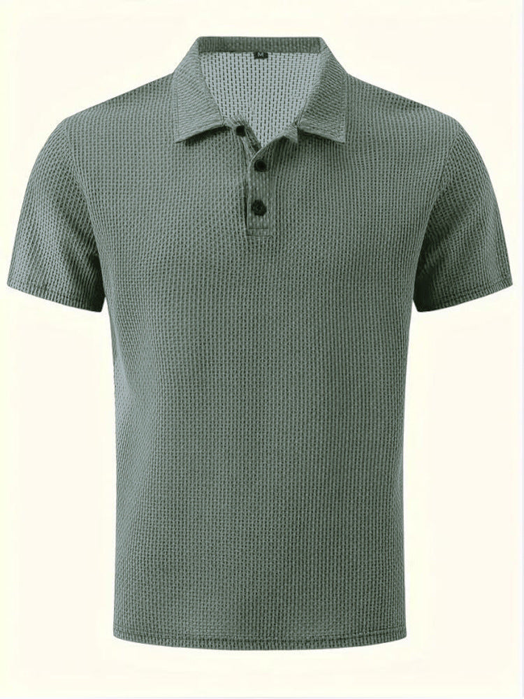 Chemise Homme Collier Été Couleur Unie