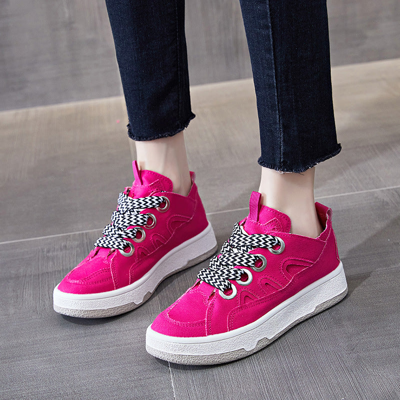 Femmes Toile Chaussures Plateforme Casual Sports Chaussures Femmes