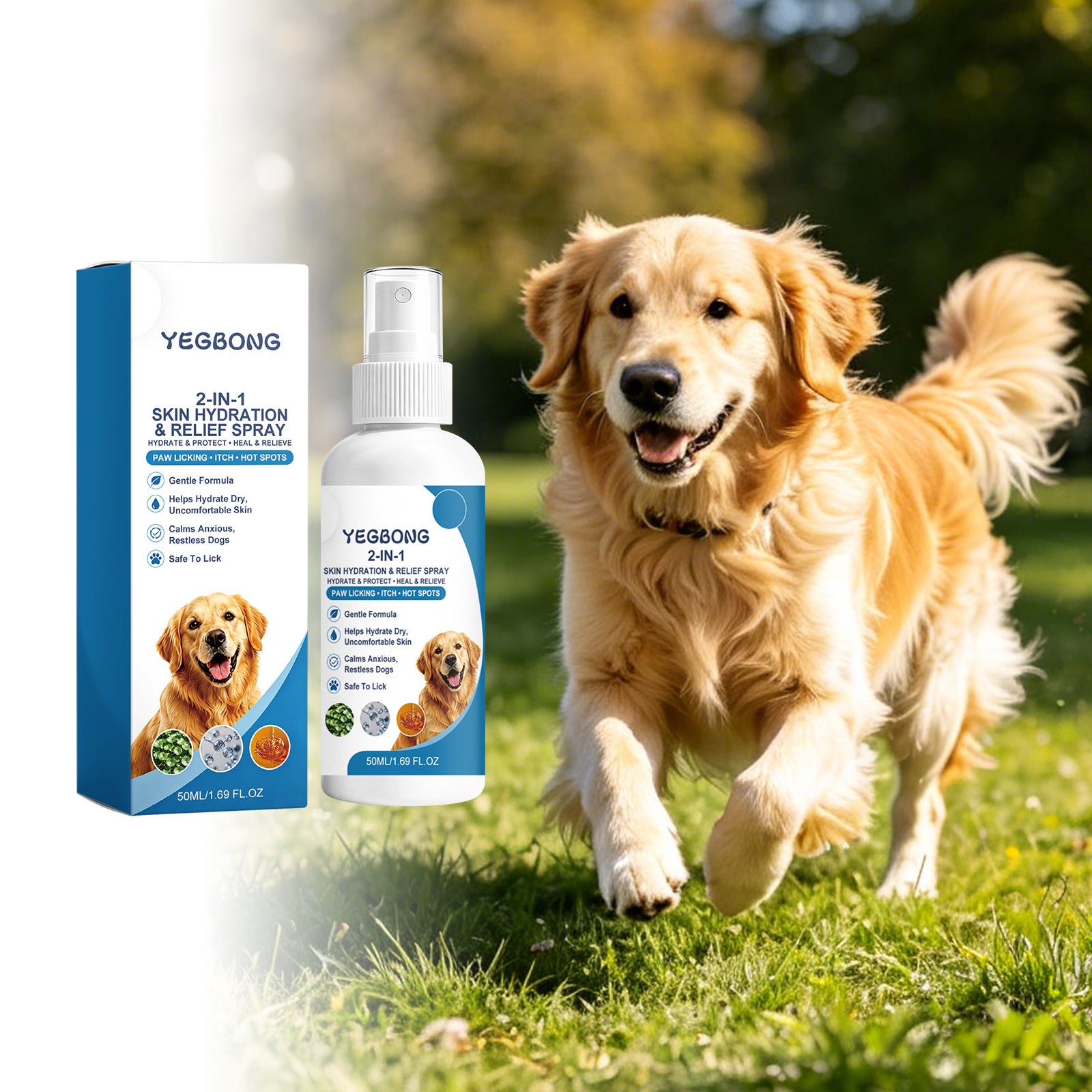 Spray antibactérien pour chiens