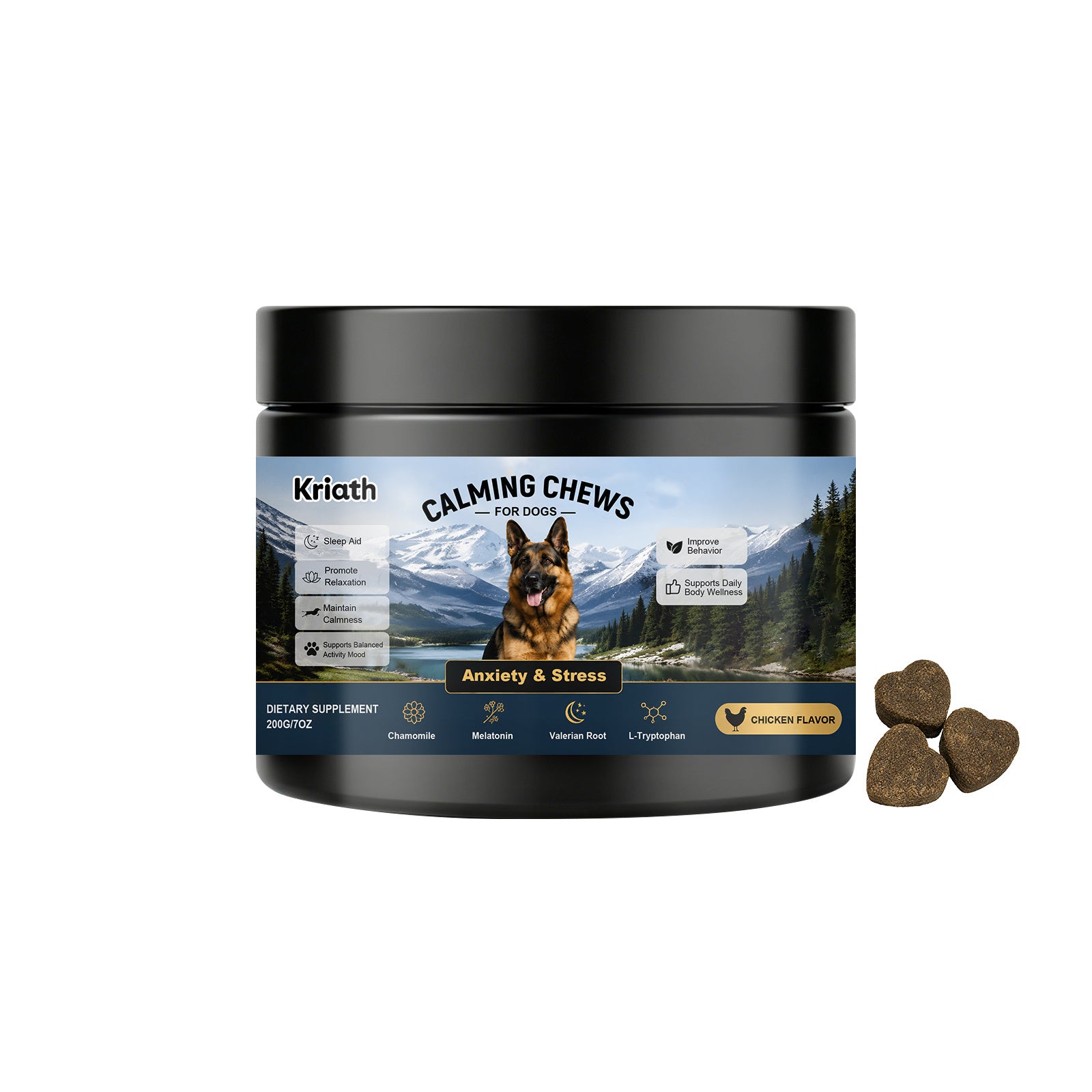 Calmer les chews pour les chiens