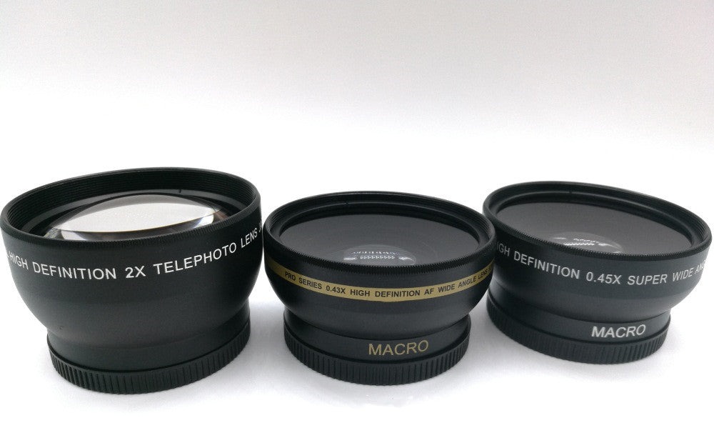 Caméra macro grand angle 52mm Objectif supplémentaire 0,45X 0,45 Heures