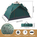 3-4 Person Automatic Double Layer Instant -Outdoor Waterproof Camping Tent