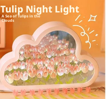 Pièce Nuage Night Light-Battery Model-Pink-1