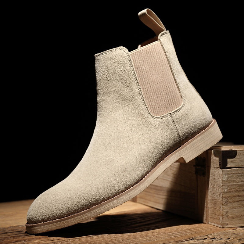 Bottes de Chelsea Homme AutomneHiver Suede Haut de gamme