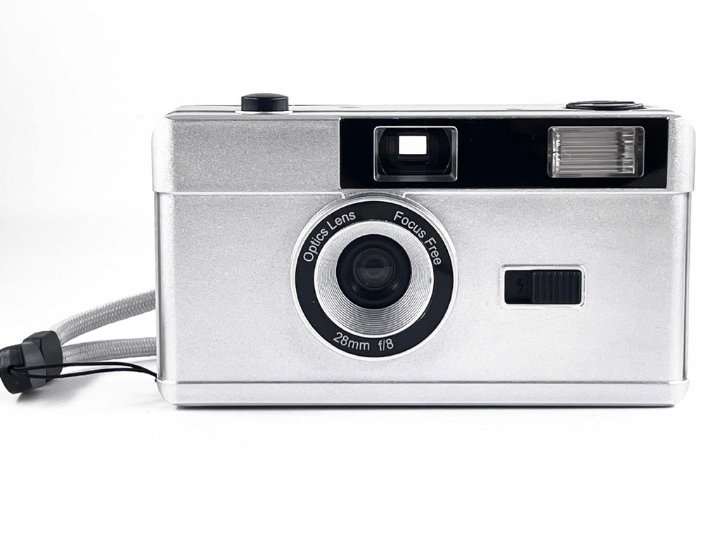 Retro 35MM Film Camera with Flashing Light