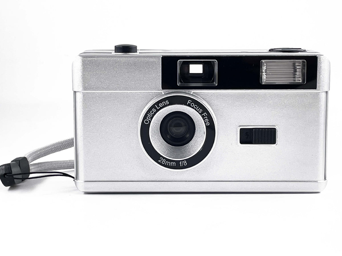 Retro 35MM Film Camera with Flashing Light