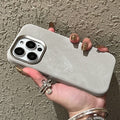 Boîtier de téléphone en cuir magnétique résistant à la chute