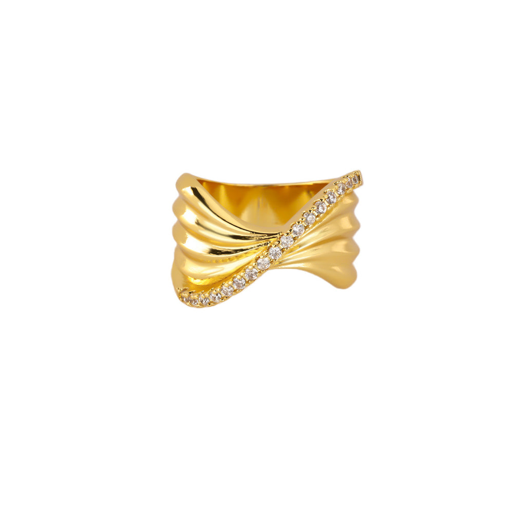Anneau Zircon de luxe légère pour femmes