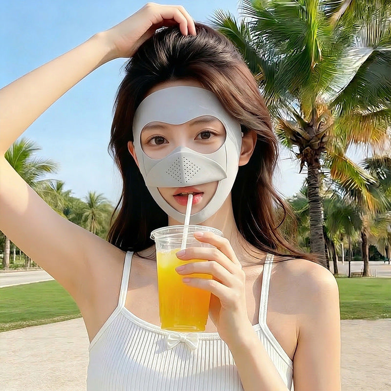Masque plein écran solaire pour les filles