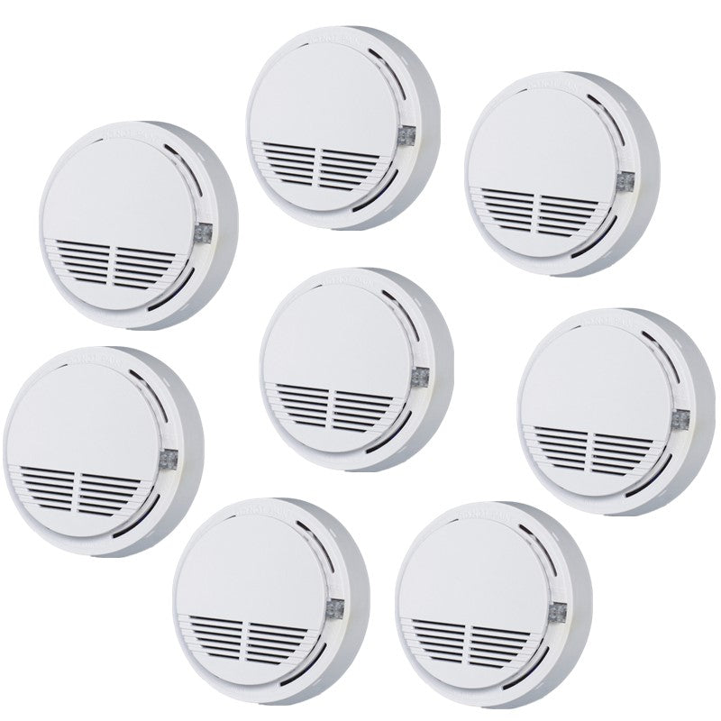 Détecteur d'alarme de fumée maison Détecteur d'alarme d'incendie avec batterie 9V