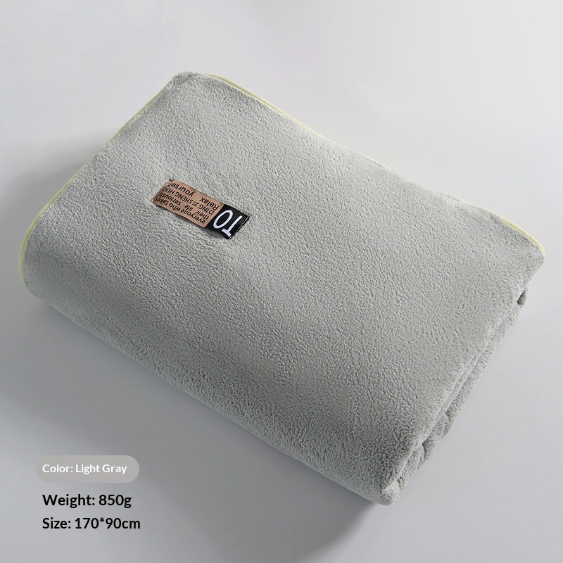 Serviette de bain épaisse en microfibre de ménage ultra fine