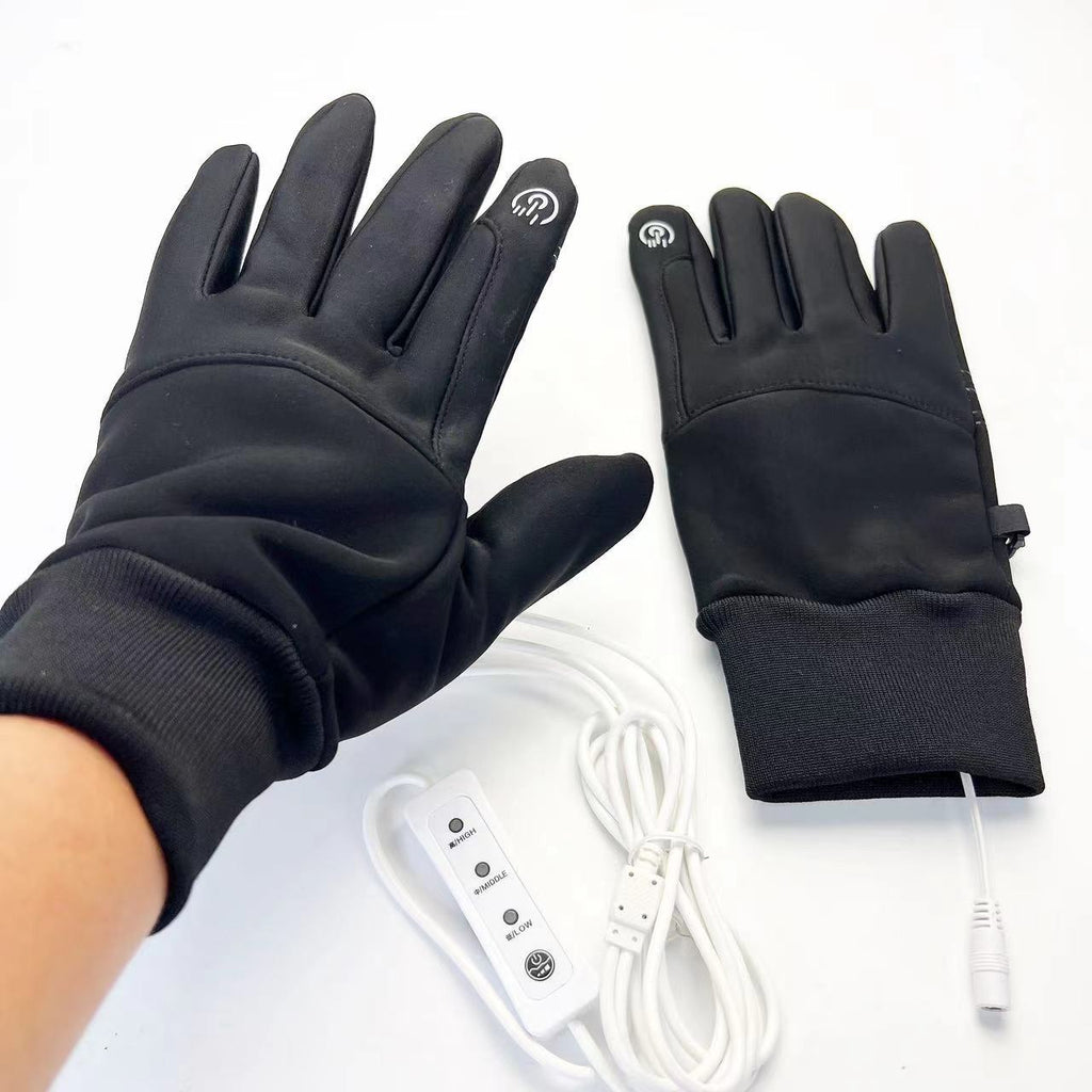 Gants de chauffage électrique USB Cyclisme Warm Keep Sports Touch écran imperméable