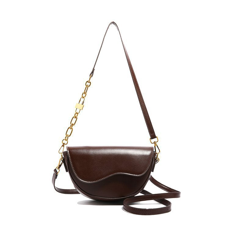 Petit sac à épaule carré minimaliste Saddle