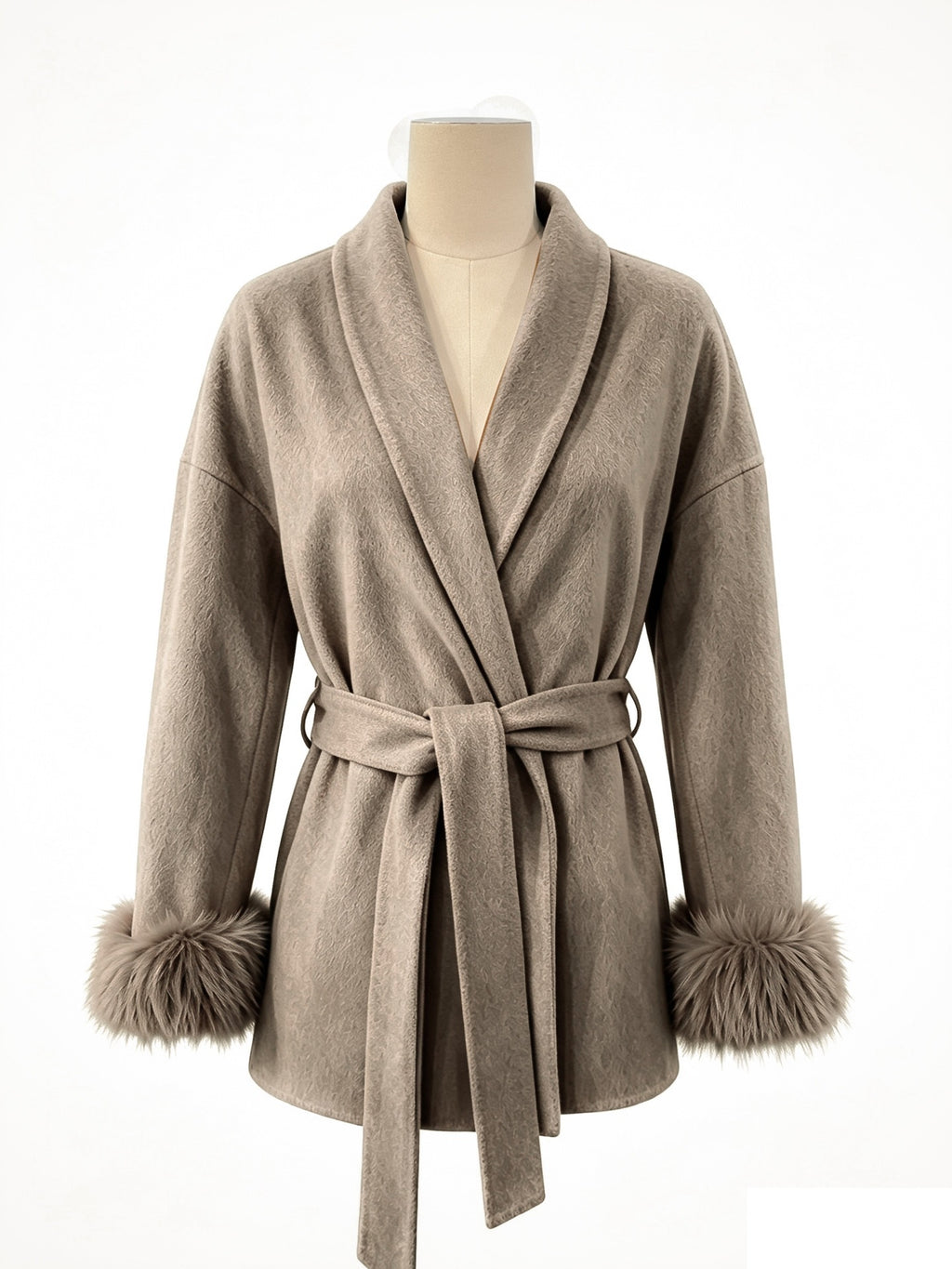 Automne Hiver Manteau de Woolen de style français