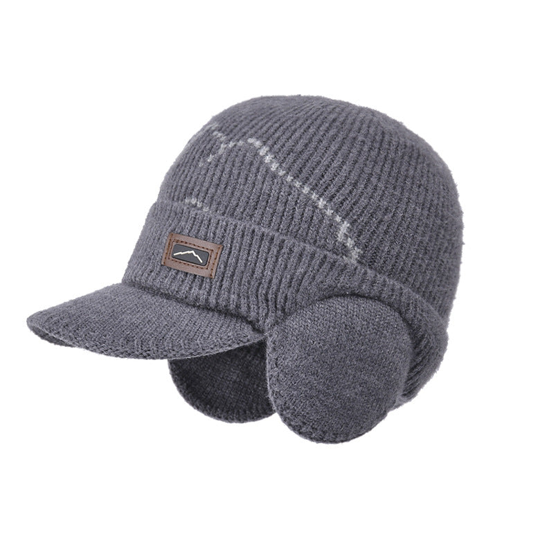 Winter Outdoors Cyclisme Earflaps Toque Plus Velvet Épaisseur Cap à pic