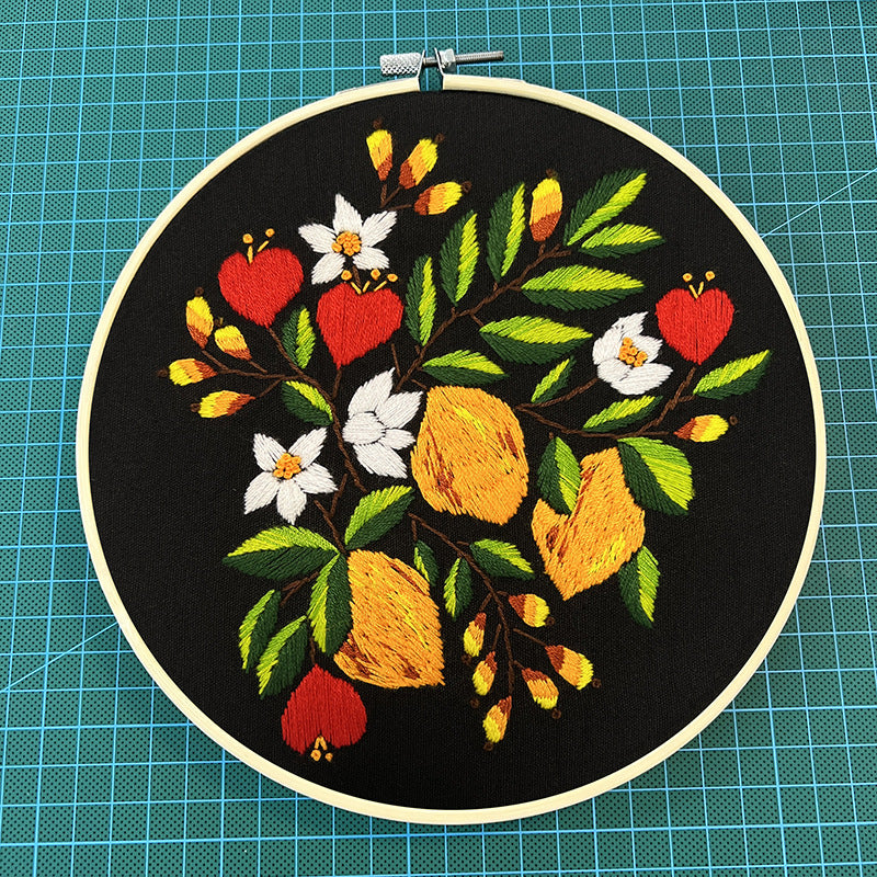 Peinture à la main Diy suspendu Kit de couture à fleurs tridimensionnel