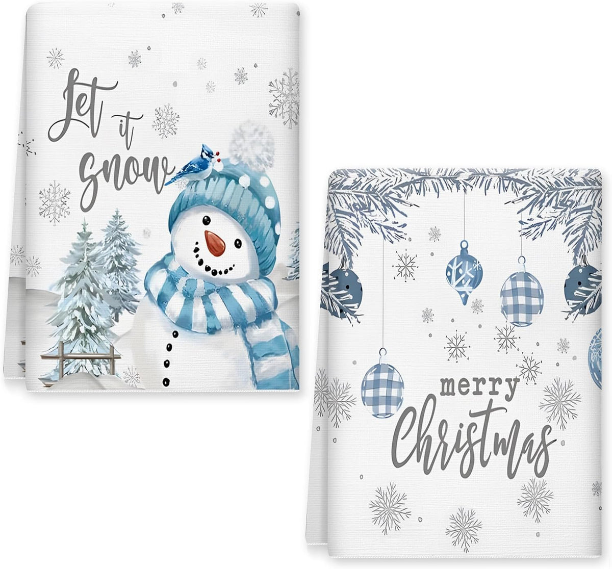 Serviettes de cuisine de Noël ensemble de 2