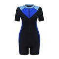 Maillot de bain sport à fermeture éclair en une seule pièce