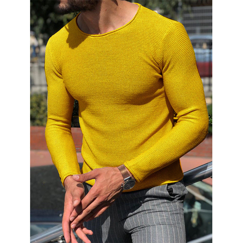 Chandail casual cou d'équipage pour hommes mode