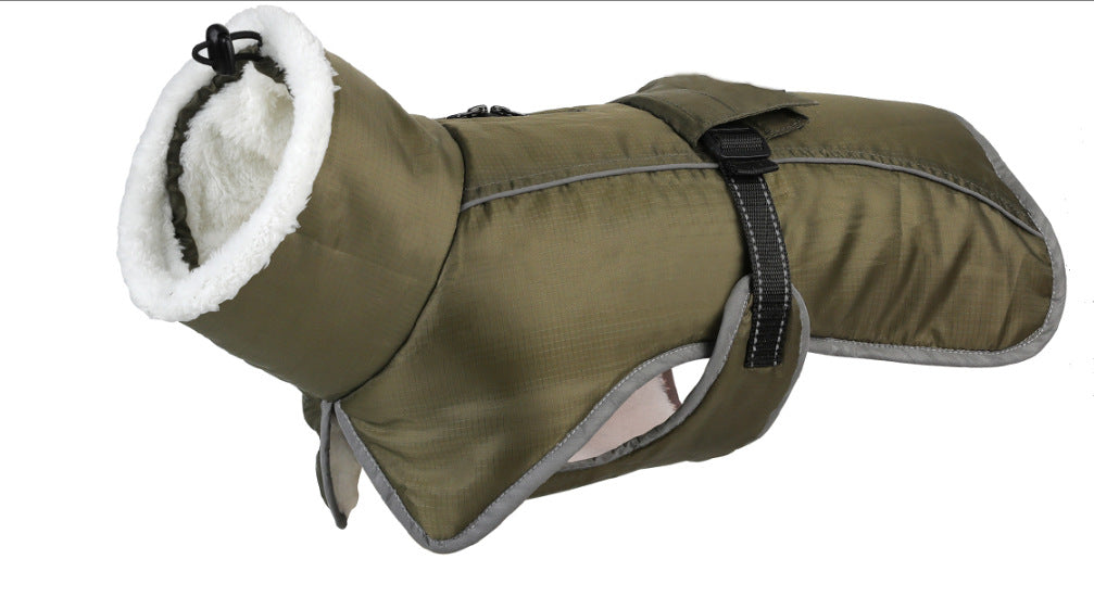 Animaux d'automne et vêtements d'hiver épais chaud imperméable à l'eau Cold-proof Cotton Coat Vêtements d'animaux de compagnie