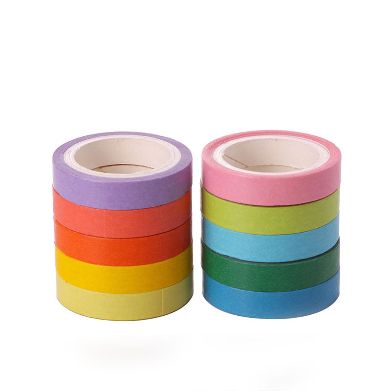 Set de ruban adhésif couleur solide Diy