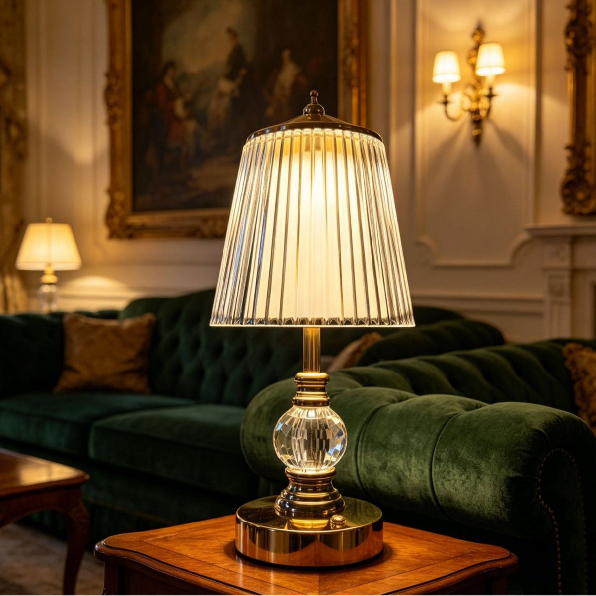 Lampe de table décorative en cristal Petite lumière de nuit