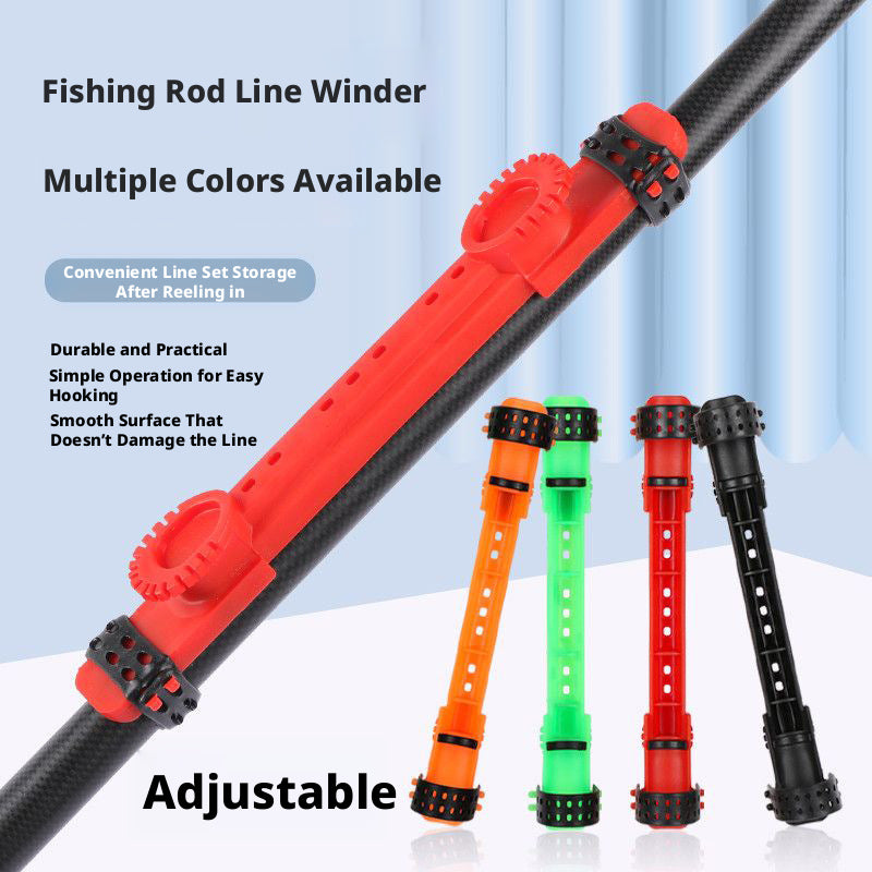 Barre de pêche enrouleur mixte couleur-1 pièce