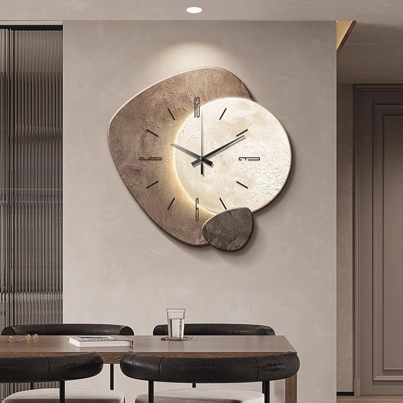 Lucky Stone Restaurant Horloge Murale Horloge