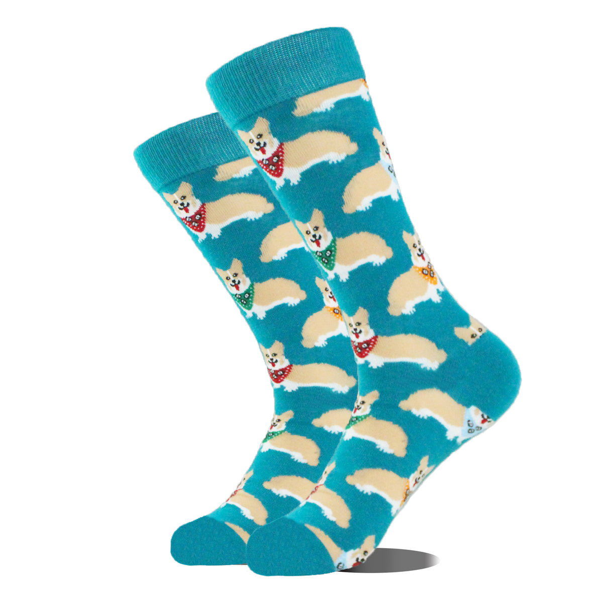 Peinture à l'huile rétro cartoon animal homme Chaussettes mi-calf